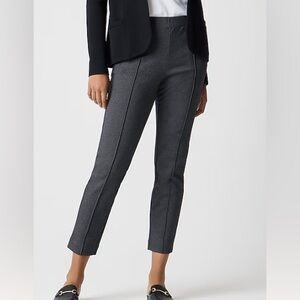 J. Crew Factory Pintuck Charcoal Pants, side XS